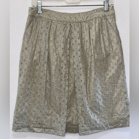 2 for $26 Boden Limited Edition Eyelet Lace Skirt Pleated Iridescent 6 READ - Picture 9 of 11